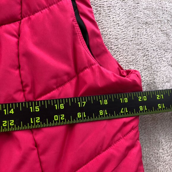 Aeropostale Women's Quilted Puffer Vest XL Red Sleeveless Zip-Up - Picture 4 of 10